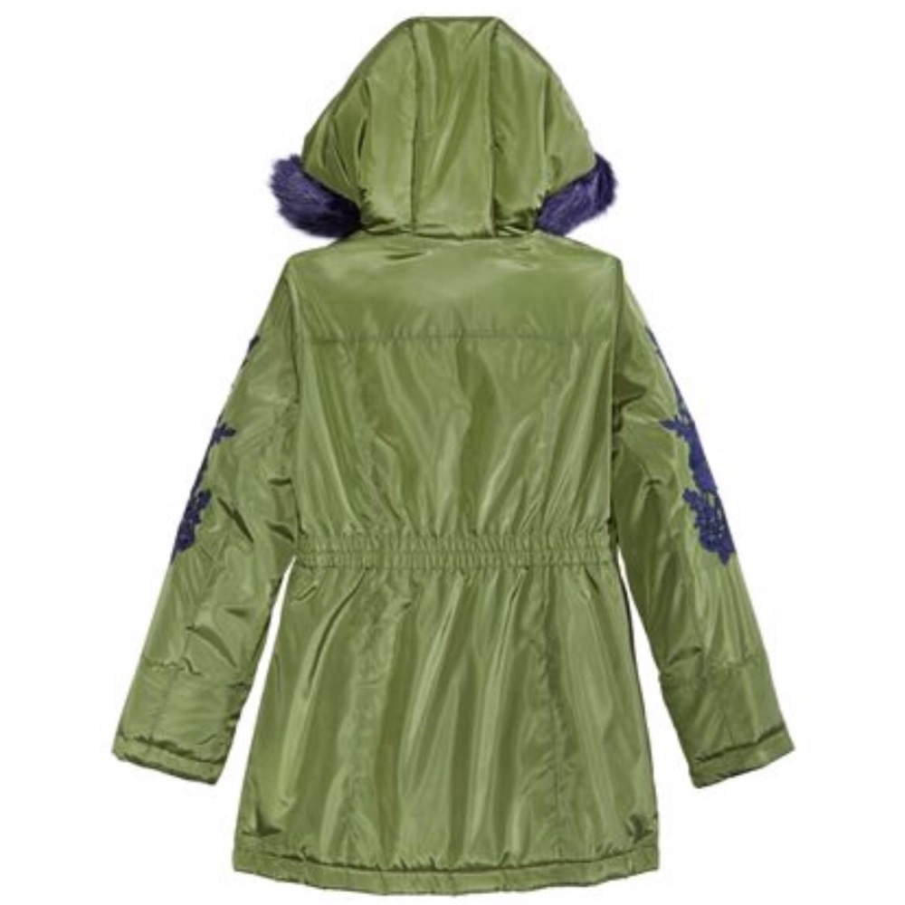 Jessica Simpson Girls Size 14 Embroidered Parka - Picture 2 of 3